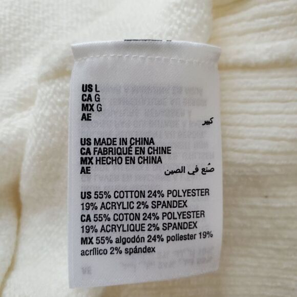 Charter Club Ruffled Sweater Sz Lg - Picture 10 of 11